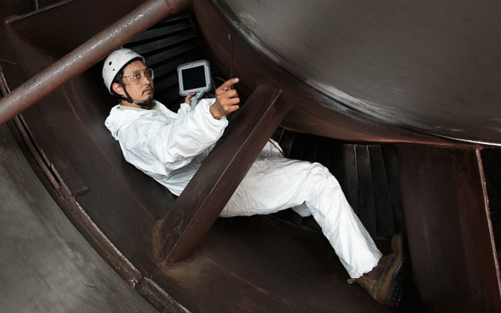 使用韋林工業內窺進行檢測