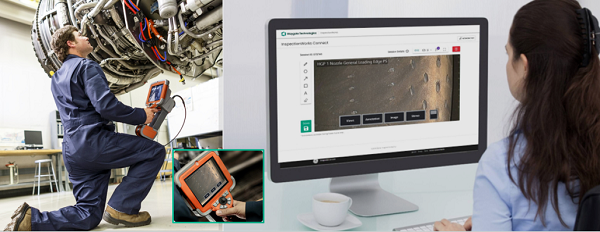 韋林工業內窺鏡與電腦無線傳輸檢測圖像的應用